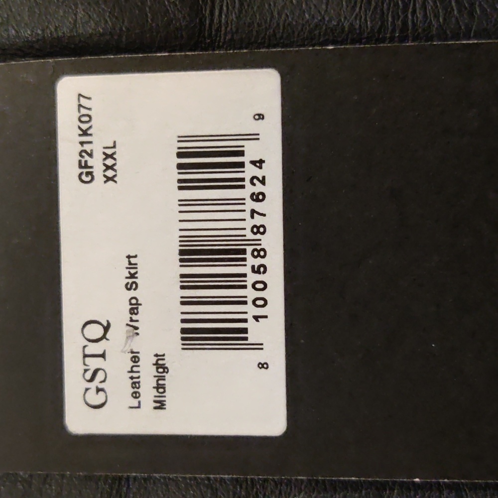 GSTQ Women's Plus Size leather Skirt NWT Size XXXL - Picture 5 of 8